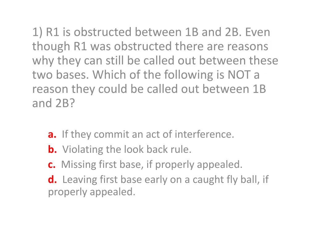 1 r1 is obstructed between 1b and 2b even though