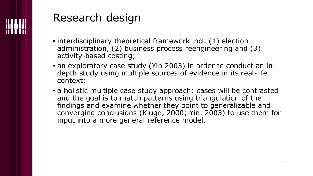 research design