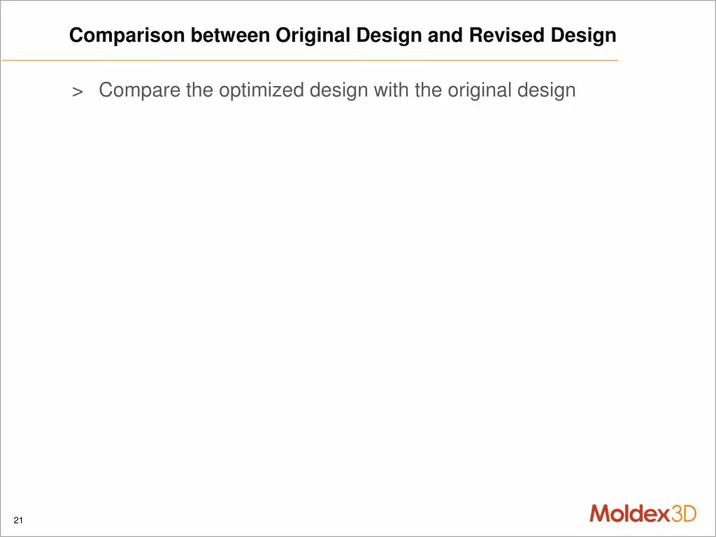 comparison between original design and revised