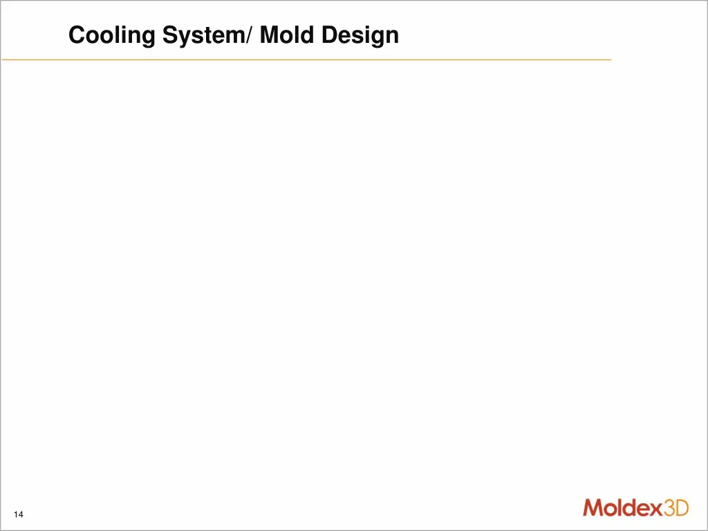 cooling system mold design