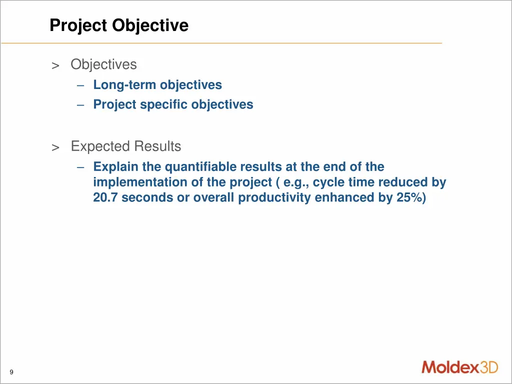 project objective