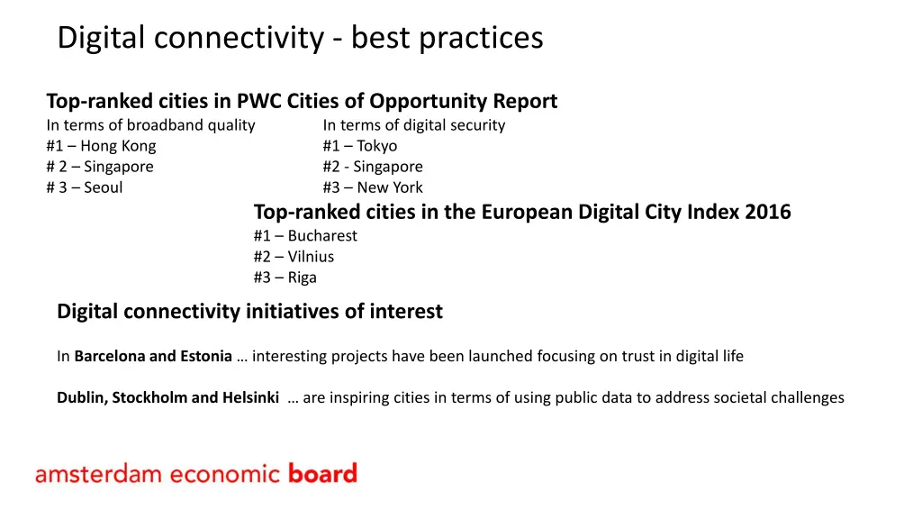 digital connectivity best practices