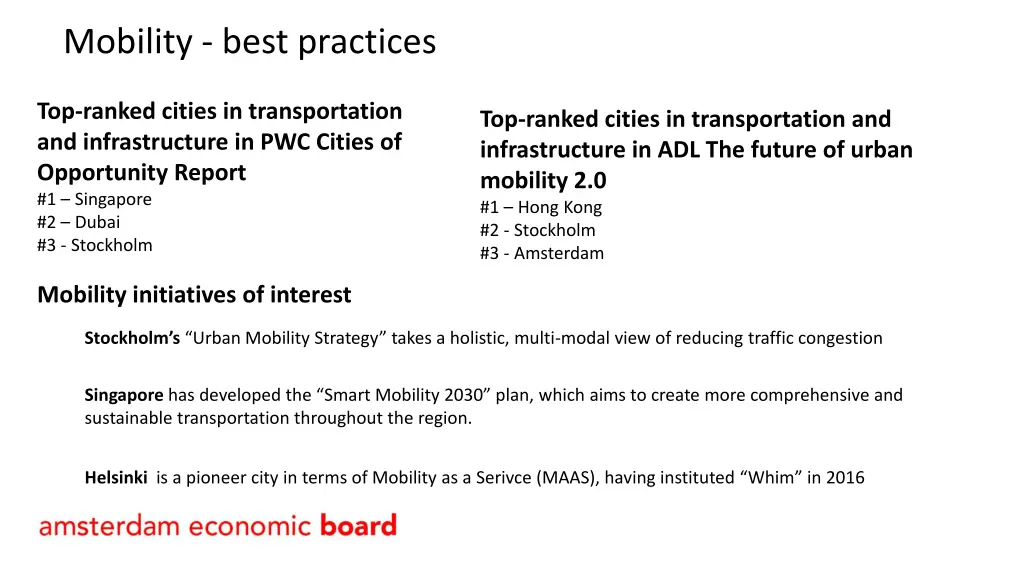 mobility best practices