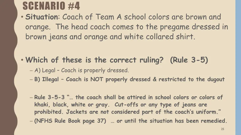 scenario 4 situation coach of team a school 1