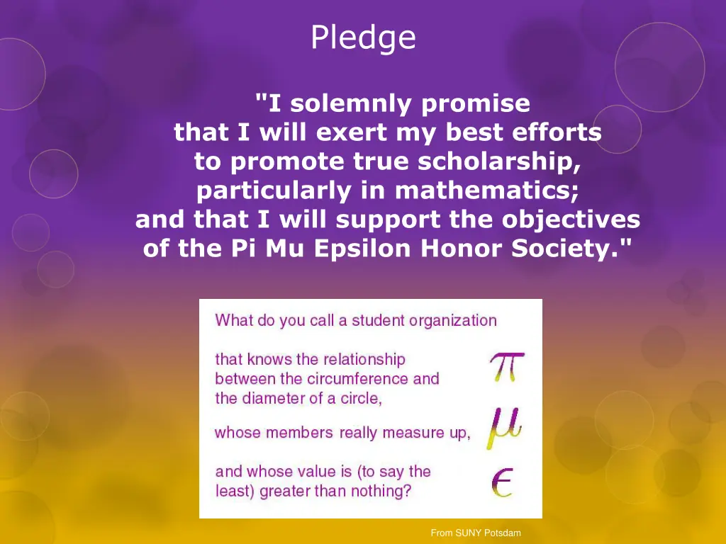 pledge