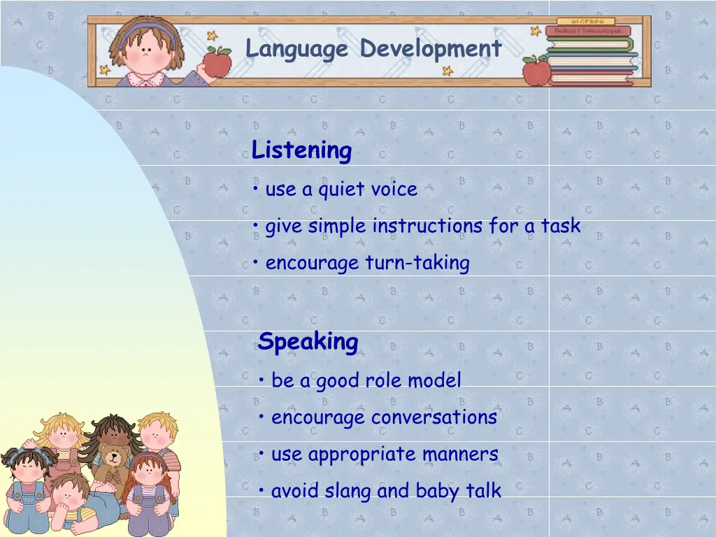 language development