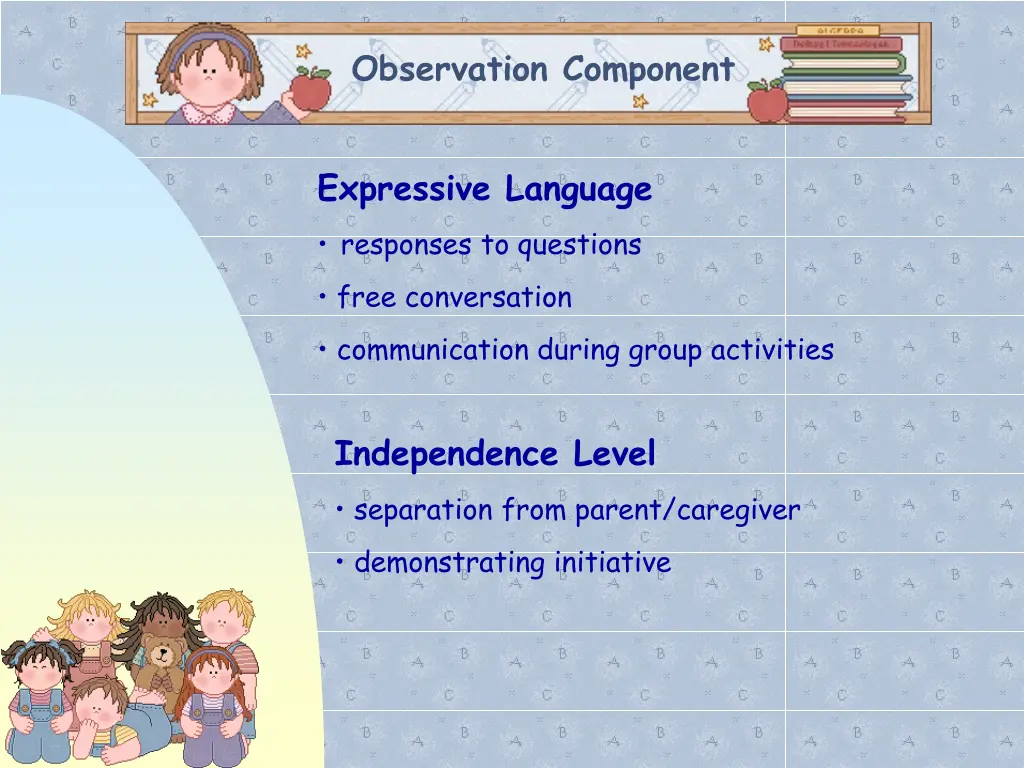 observation component 1