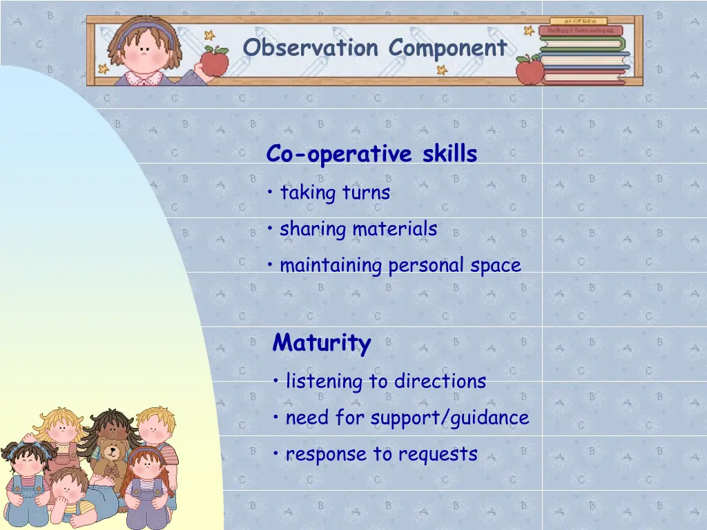 observation component 2