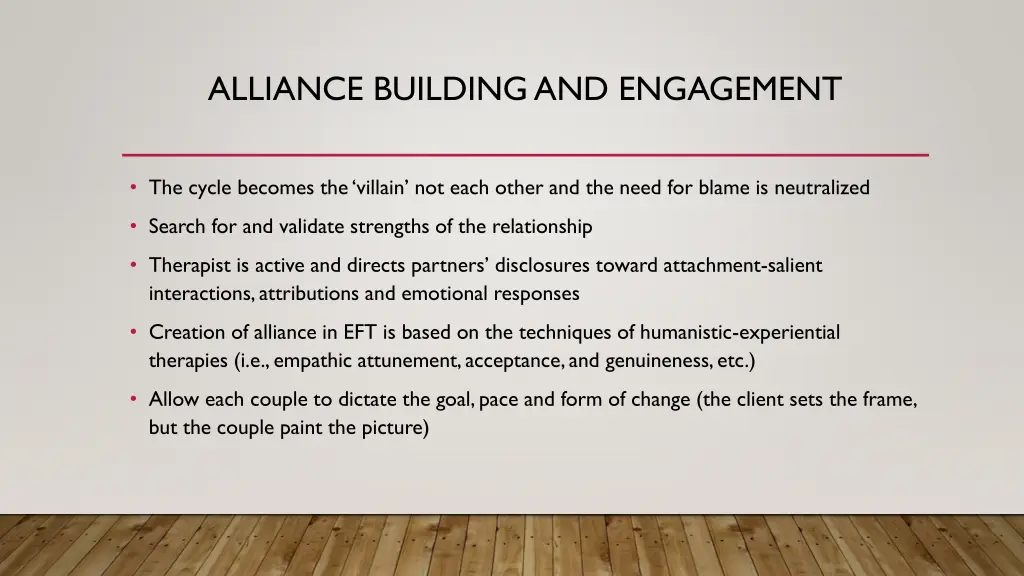 alliance building and engagement