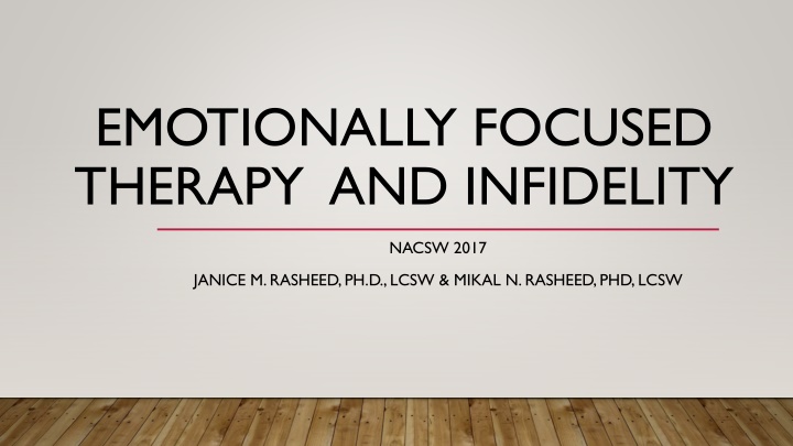 emotionally focused therapy and infidelity