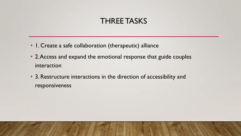 three tasks