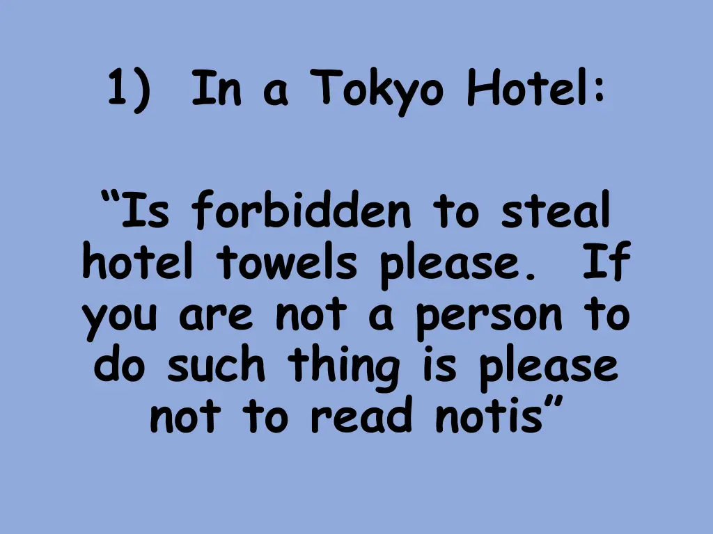 1 in a tokyo hotel