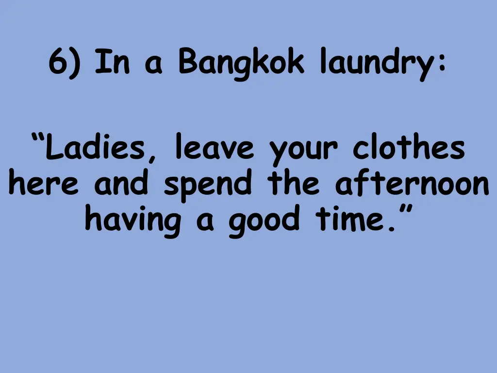 6 in a bangkok laundry