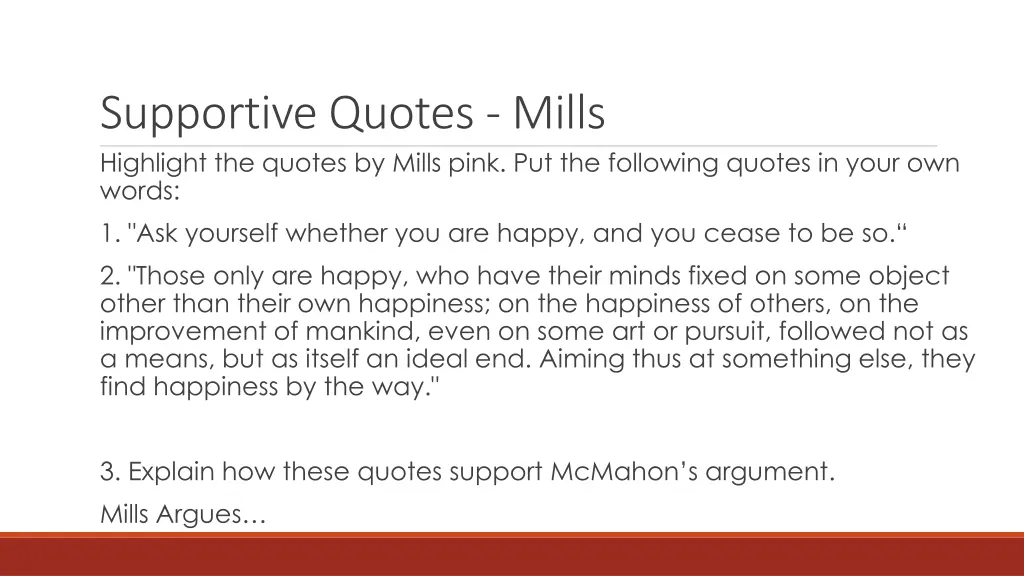 supportive quotes mills highlight the quotes