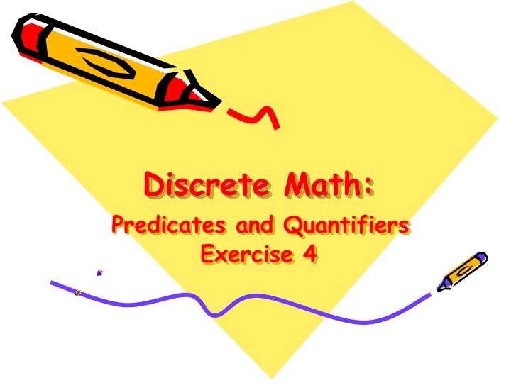 discrete math predicates and quantifiers exercise