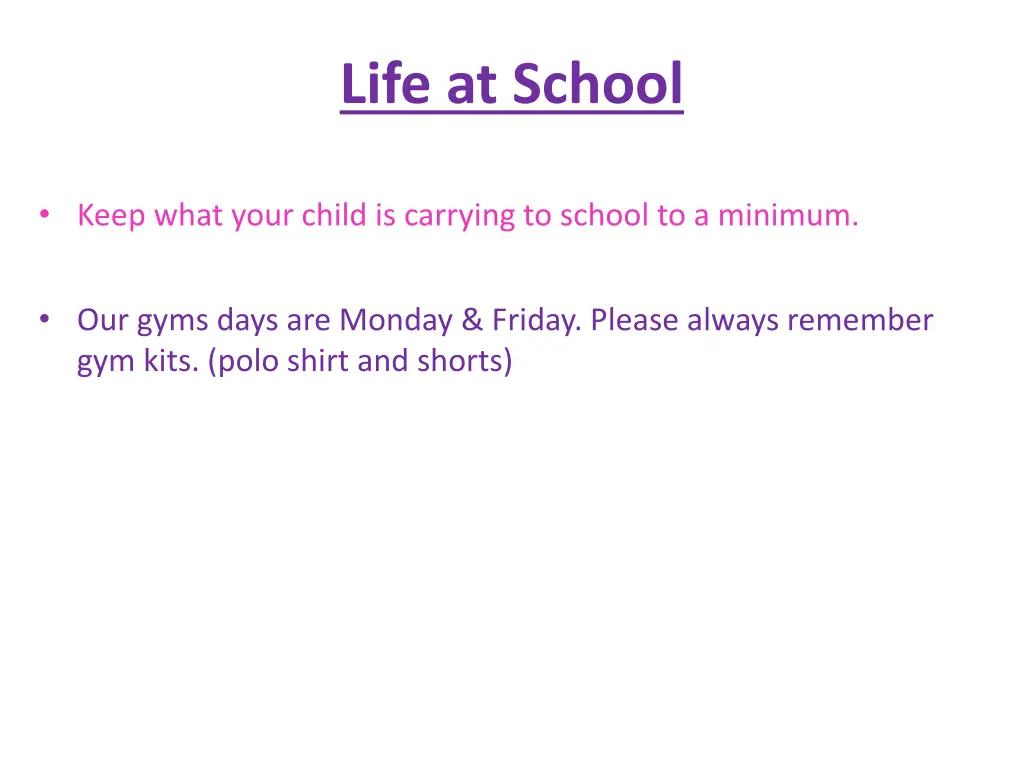 life at school 1