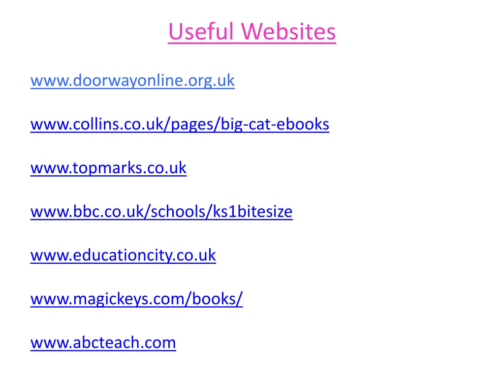 useful websites