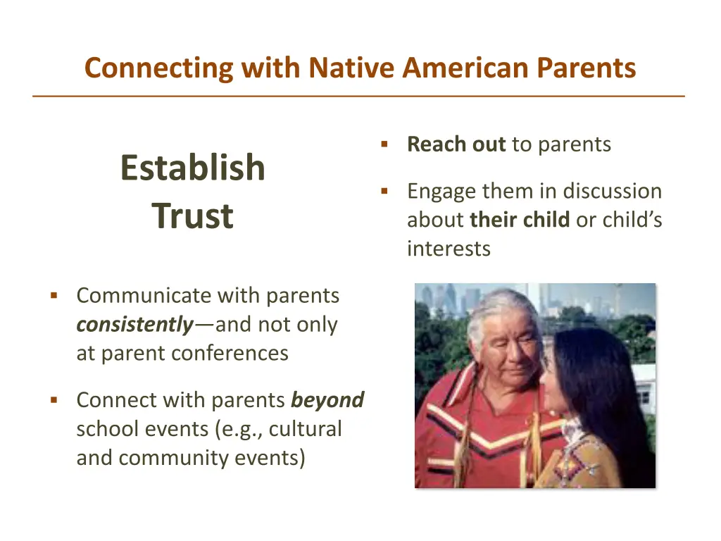 connecting with native american parents 1