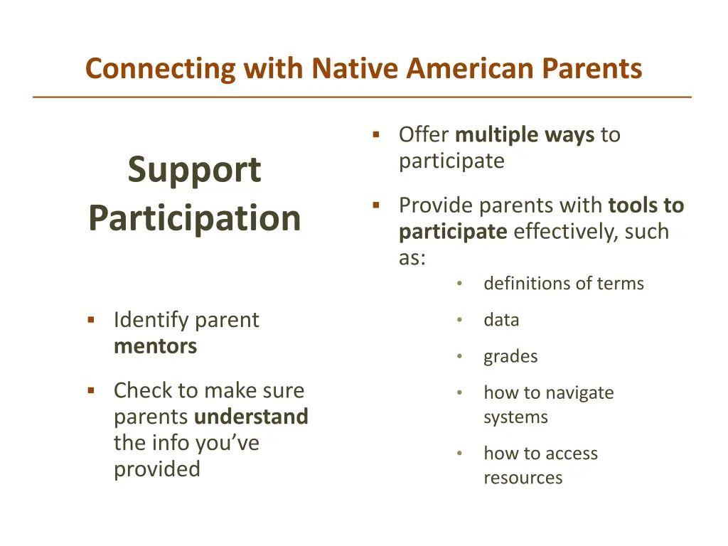 connecting with native american parents 2