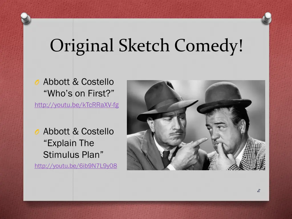 original sketch comedy