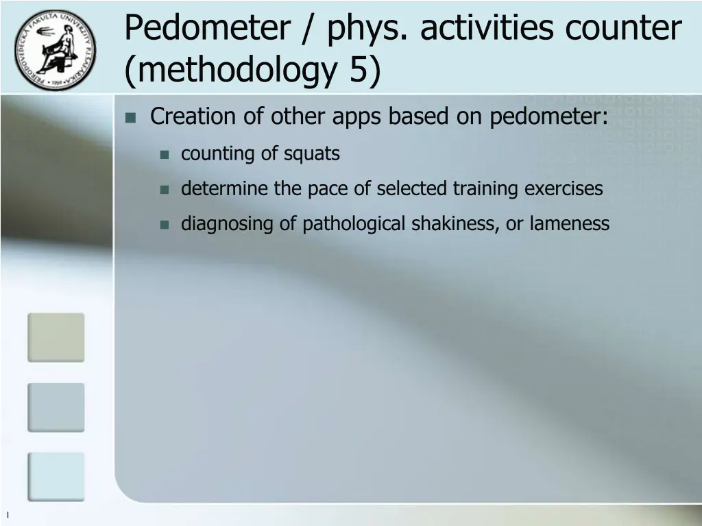 pedometer phys activities counter methodology 5