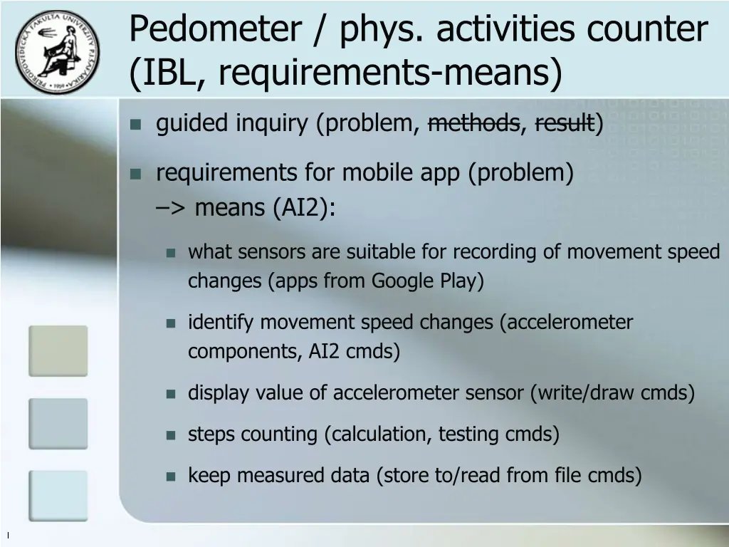 pedometer phys activities counter