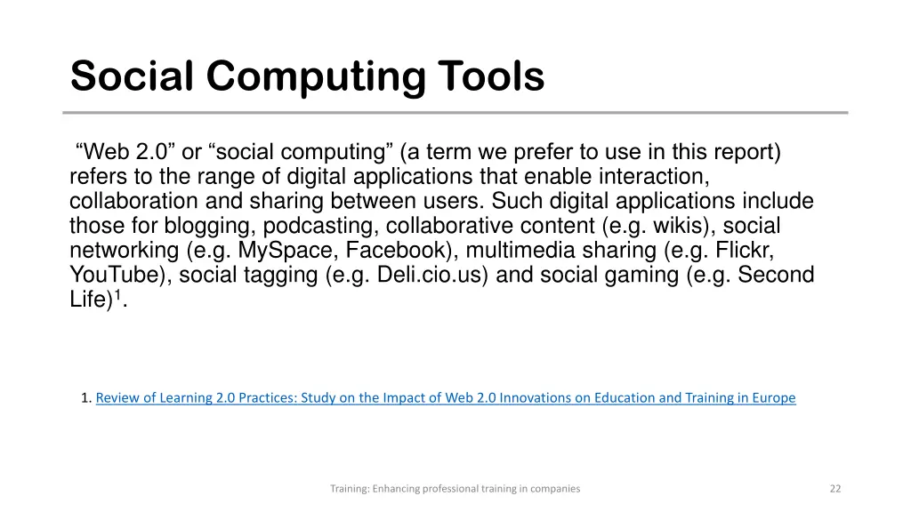 social computing tools