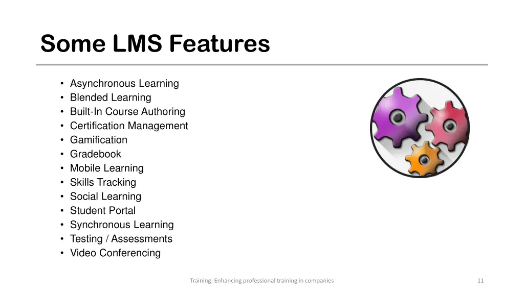 some lms features