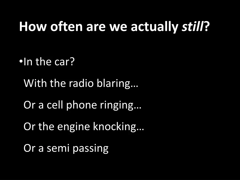 how often are we actually still 5