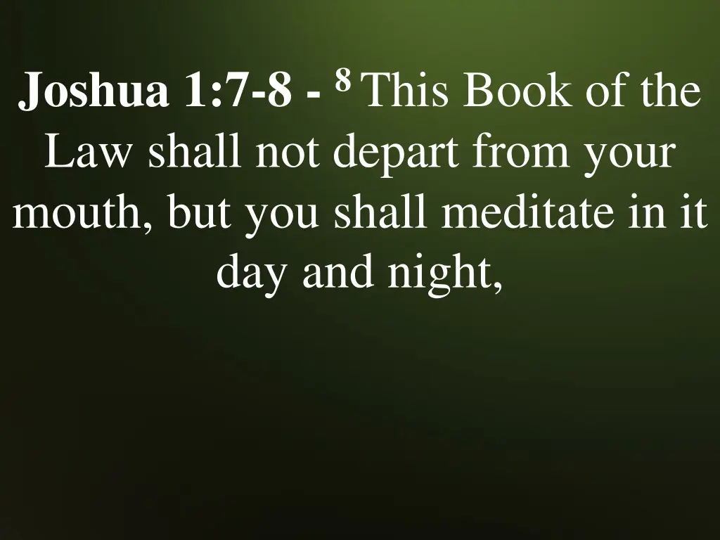 joshua 1 7 8 8 this book of the law shall