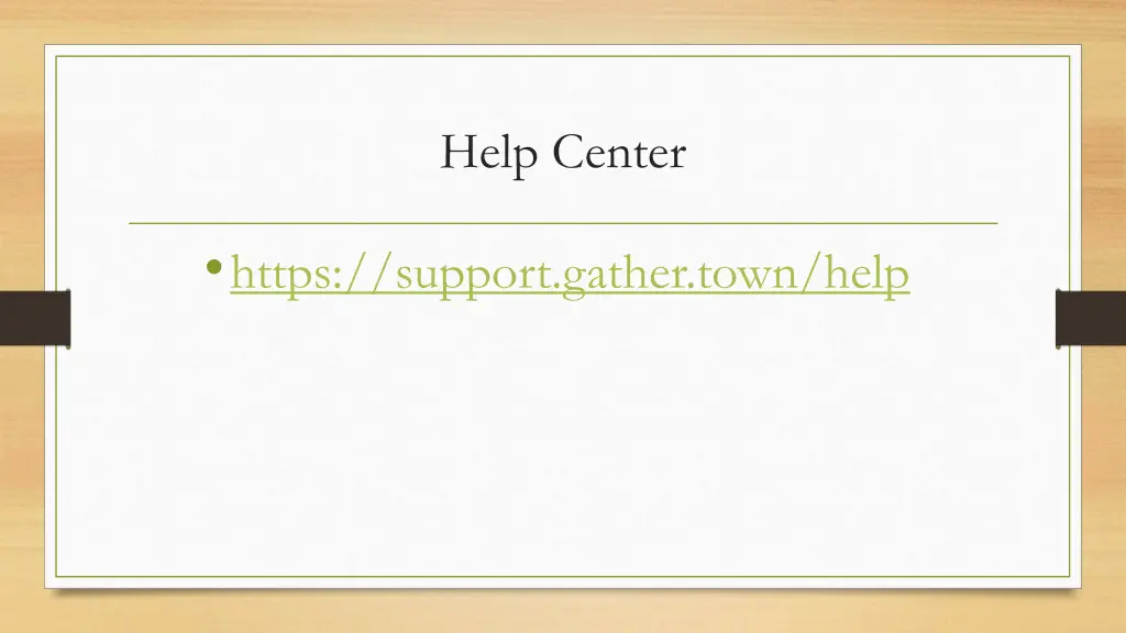 help center