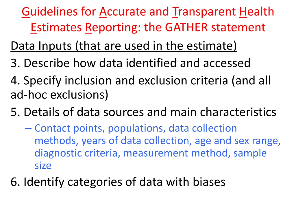 guidelines for accurate and transparent health 4