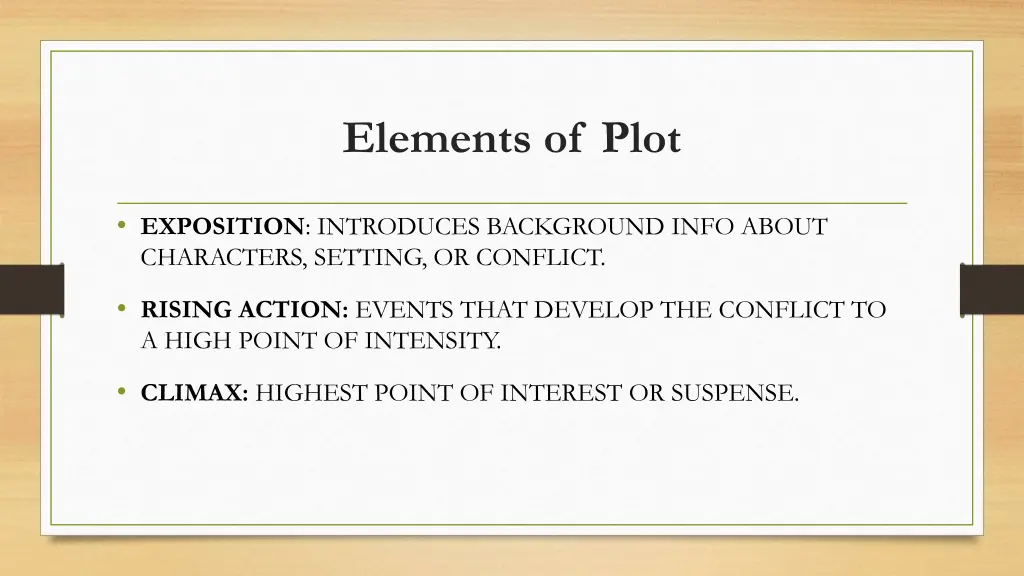 elements of plot