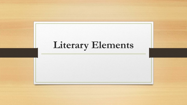 literary elements