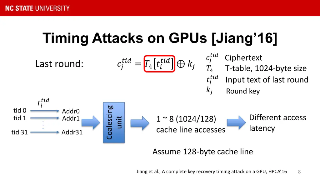 timing attacks on gpus jiang 16