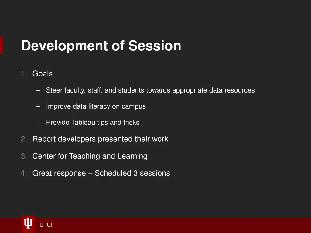 development of session