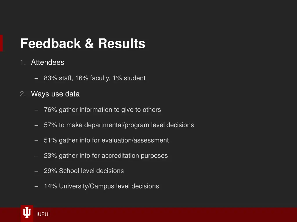 feedback results