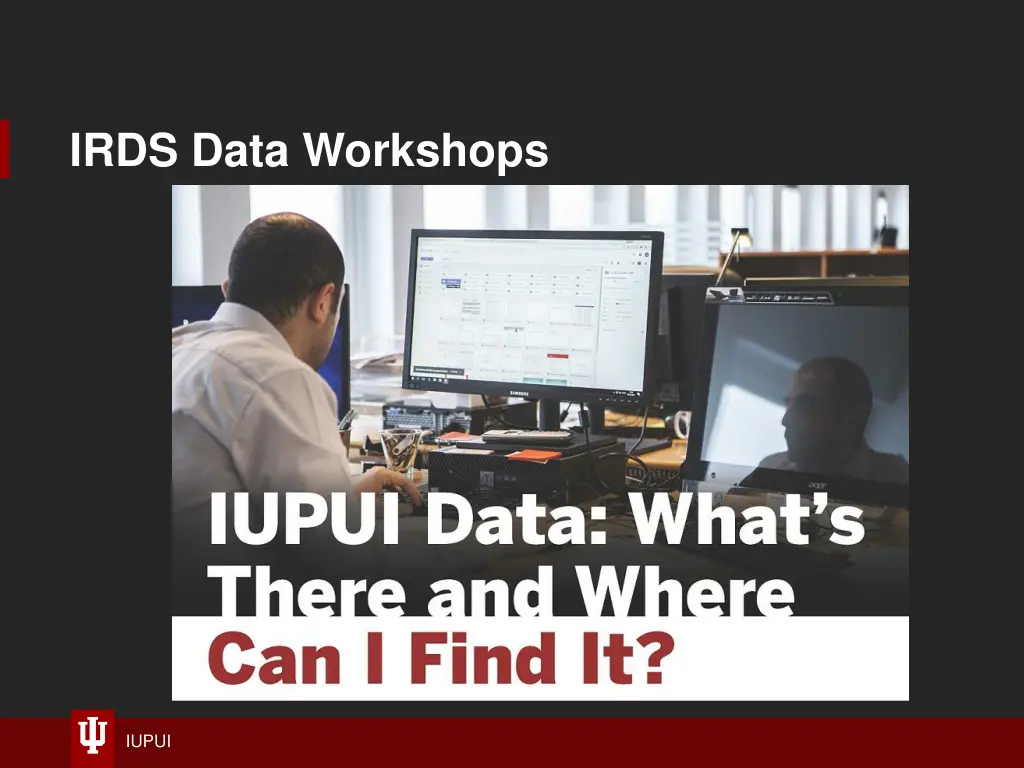 irds data workshops