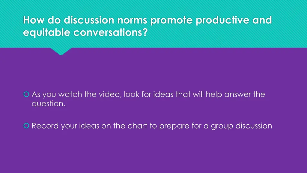 how do discussion norms promote productive