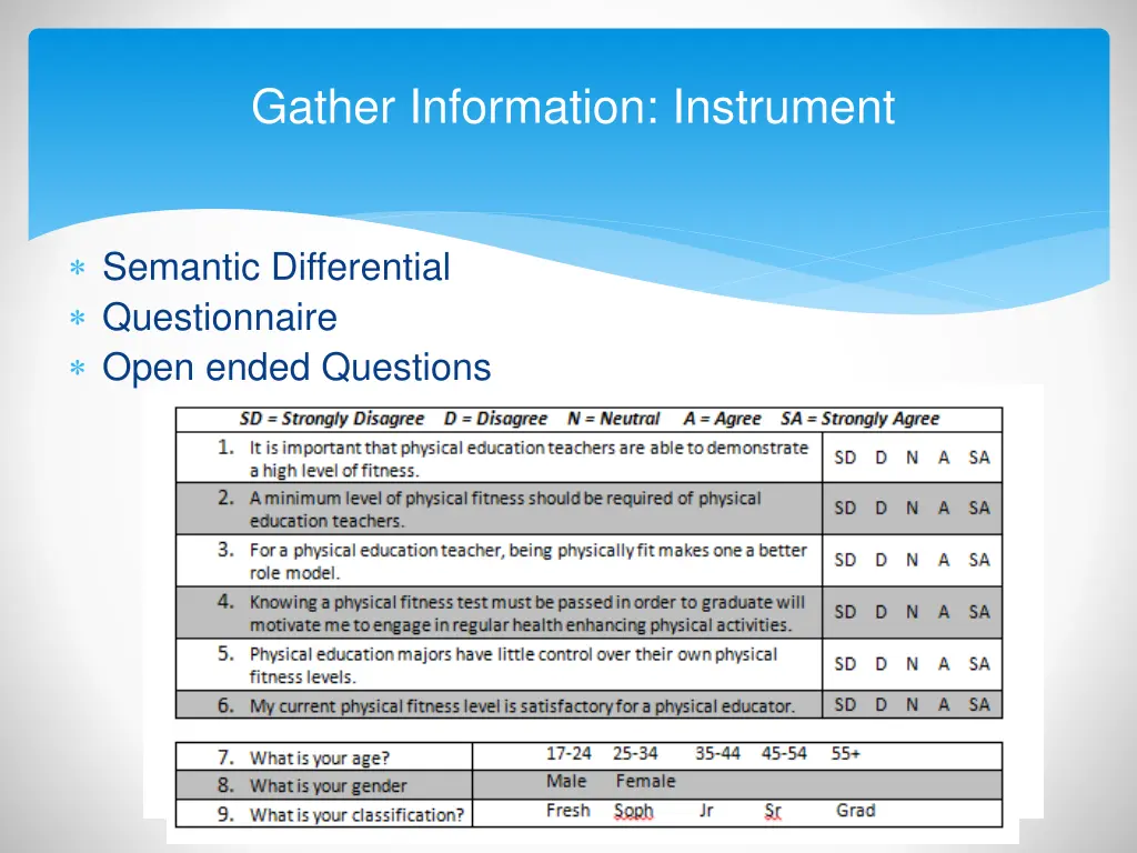 gather information instrument