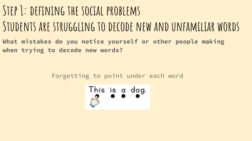 step 1 defining the social problems students 2