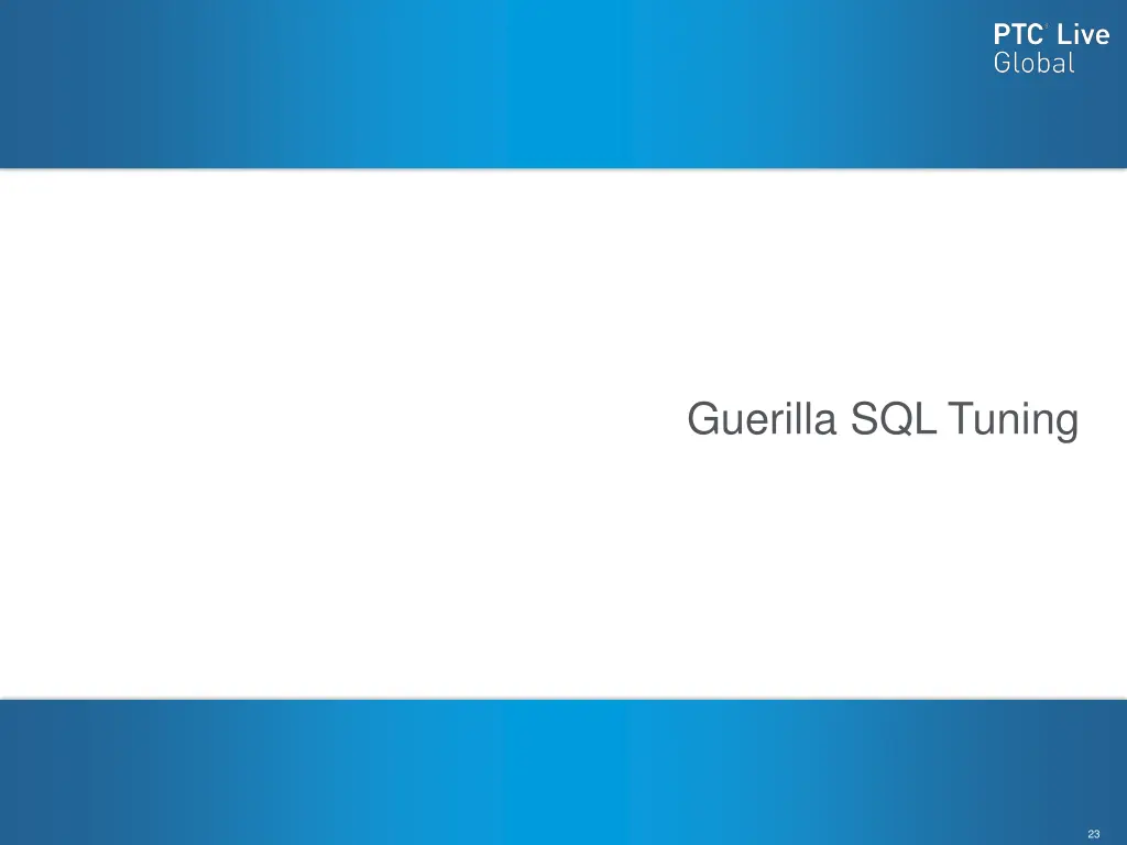 guerilla sql tuning