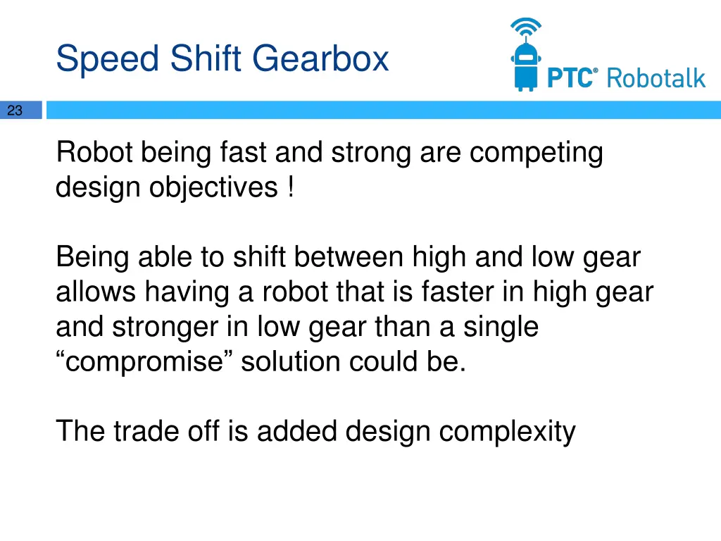 speed shift gearbox