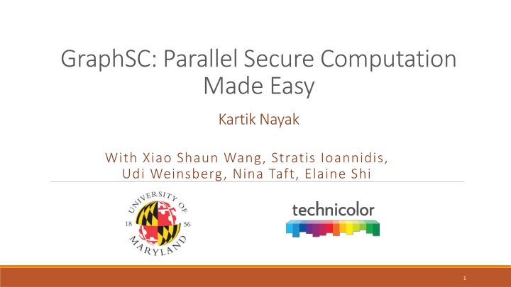 graphsc parallel secure computation made easy