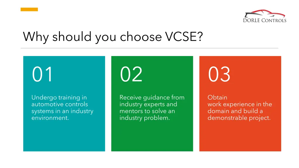 why should you choose vcse