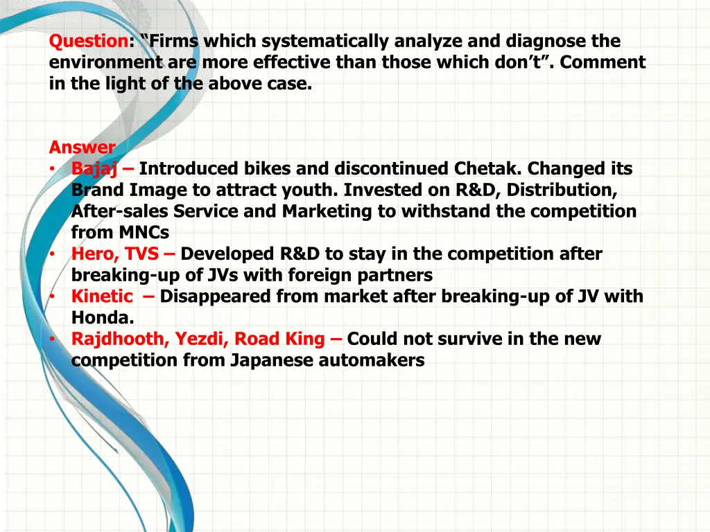 question firms which systematically analyze