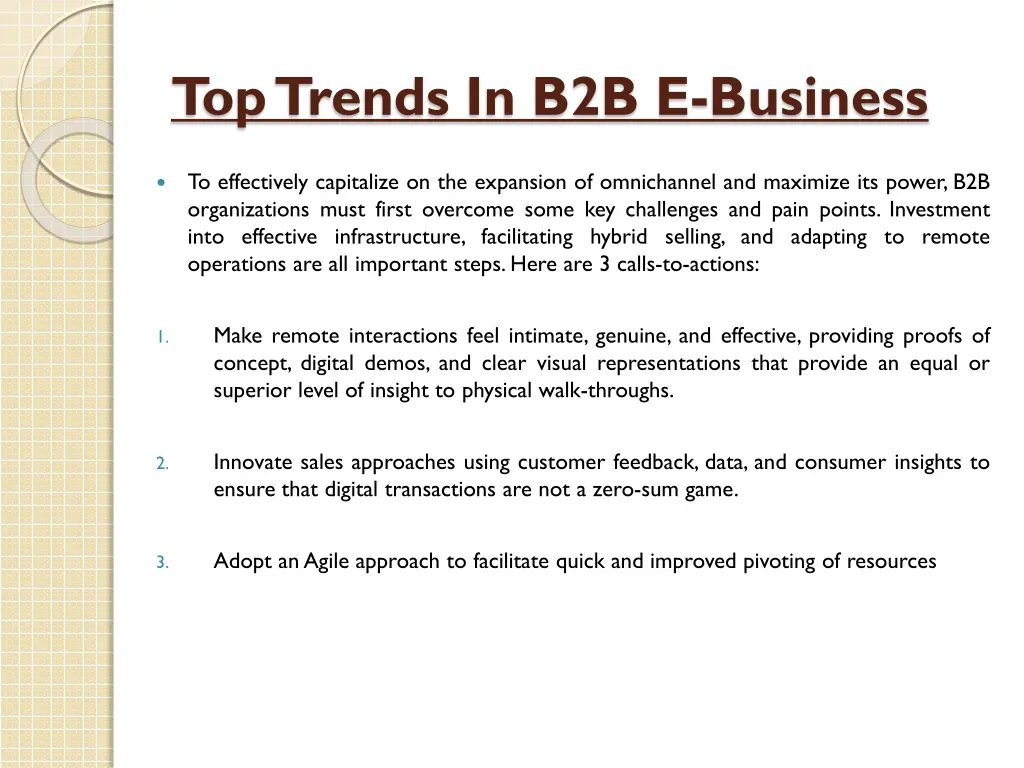 top trends in b2b e business 3