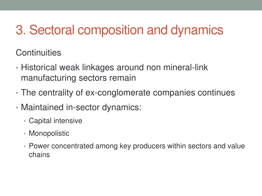 3 sectoral composition and dynamics 3