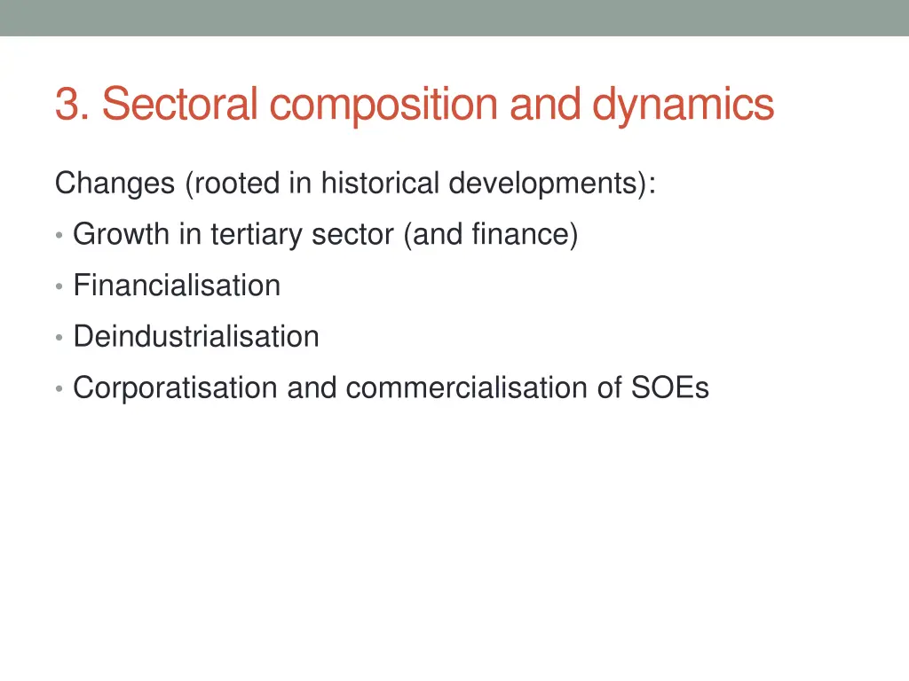 3 sectoral composition and dynamics