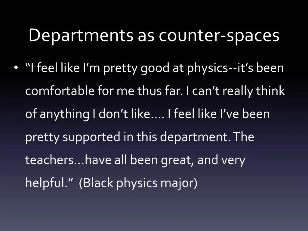 departments as counter spaces 1